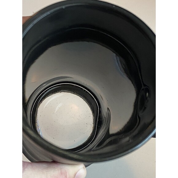 Nice Vintage 1970s The PLAYBOY Club Matte Black Glass Beer Mug RARE - Picture 6 of 8